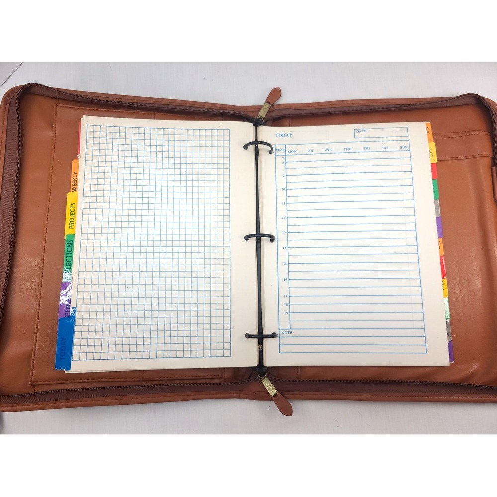 DOONEY & BOURKE All Weather Leather 3 Ring Binder Planner Organizer - Picture 15 of 16